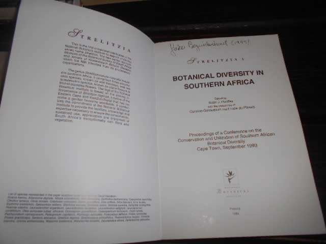 BOTANICAL DIVERSITY IN SOUTHERN AFRICA - (STRELITZIA 1-  BJ HUNTLEY, EDITOR