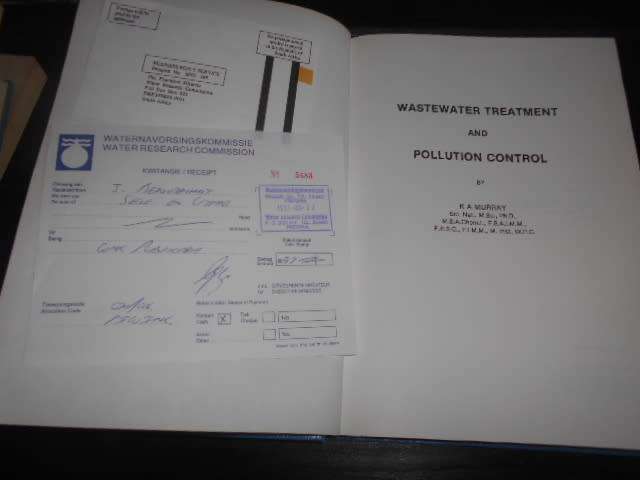 WASTEWATER TREATMENT & POLLUTION CONTROL BY KA MURRAY 1997 WATER RESEARCH