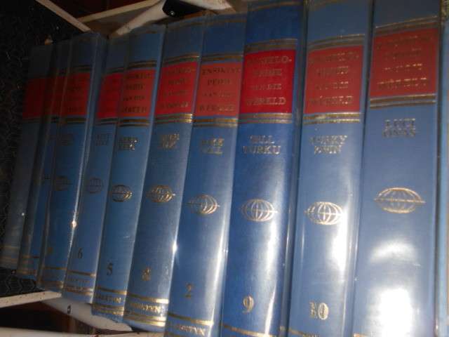 1971 ENSIKLOPEDIE WERELD - CF ALBERTYN volle stel van 10  & Indeks + Supplement