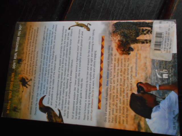 PETER ALLISON - SAFARI GUIDE ADVENTURES - DONT RUN WHATEVER YOU DO 2007 SOFTBACK