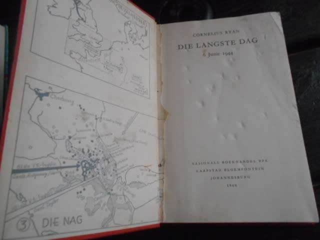 CORNELIUS RYAN - LANGSTE DAG rare afr ed 1960  Nas Boek