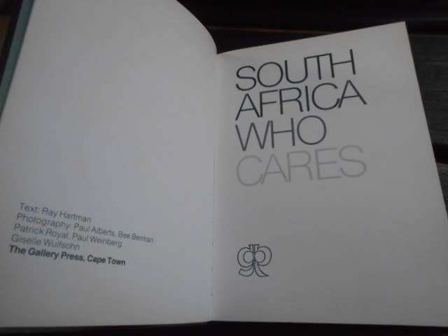 RAY HARTMAN - SOUTH AFRICA WHO CARES  illus rare  picture book - Gallery Press