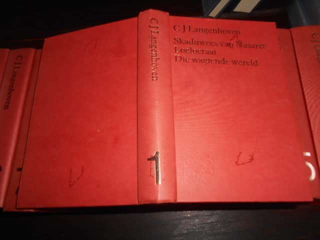 CJ LANGENHOVEN RARE VOLLE STEL VAN 16 BOEKE 1974 TAFELBERG