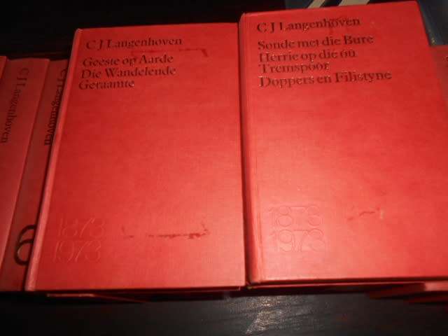 CJ LANGENHOVEN RARE VOLLE STEL VAN 16 BOEKE 1974 TAFELBERG