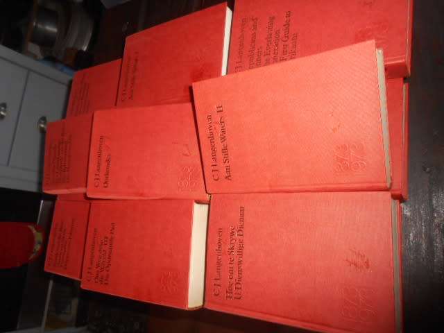 CJ LANGENHOVEN RARE VOLLE STEL VAN 16 BOEKE 1974 TAFELBERG