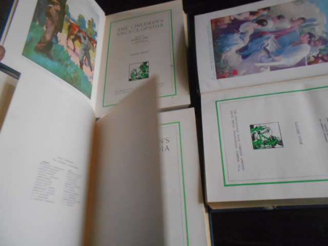 3  book of a 10 set  Arthur Mee illus  (no. 4, 7, 8) Childrens Encyclopaedia Educational book co.