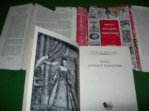 SMALL ANTIQUE FURNITURE - BERNARD & THERLE HUGHES 47 PLATES AND LINE ILLUST.dumb-waiters, bird-cages