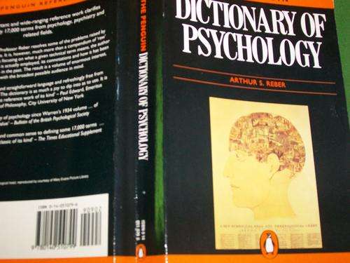 THE PENGUIN DICTIONARY OF PSYCHOLOGY REFERENCE BOOK ARTHUR S REBER