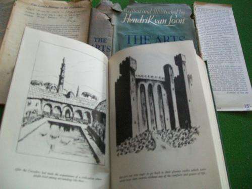 HENDRIK VAN LOON - THE ARTS OF MANKIND- 1944 ED- ARTBOOK LLUS. WITH B&W DRAWINGS