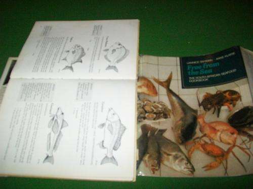 LANNICE SNYMAN ANNE KLARIEFREE FROM THE SEA - LINE DRAWINGS- SOUTH AFRICAN SEAFOOD COOKBOOK - 1982ed