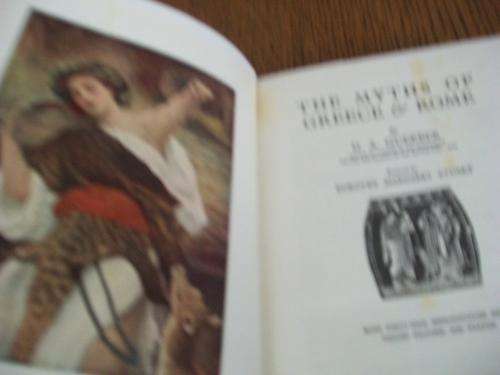 HA GUERBER - THE MYTHS OF GREECE AND ROME 1952  49 illus. LIAD, ALLIAD, ODDESY pictures, statues