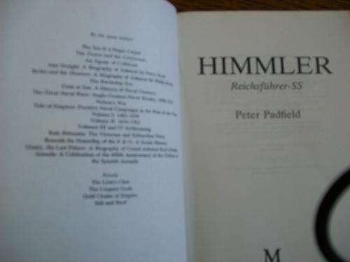PETER PADFIELD - HIMMLER - REICHSFUHRER - SS - HISTORICAL WORK-  FIRST ED SOFTBACK 1990