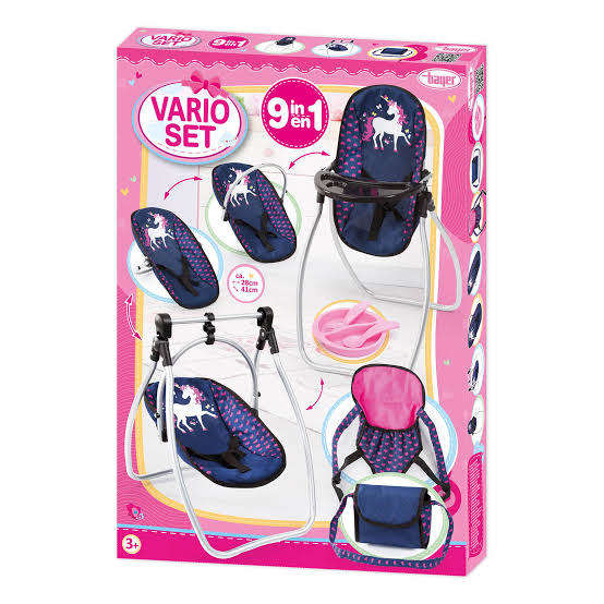 9 IN 1 HIGH CHAIR AND SWING SET FOR DOLLS