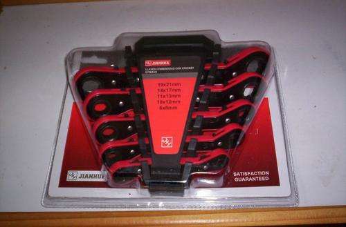 5 PIECE RATCHET SPANNER SET