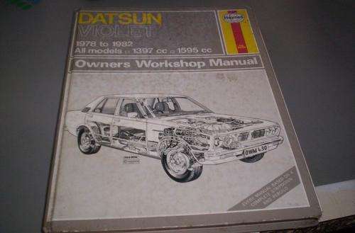 DATSUN VIOLET OWNERS WORKSHOP MANUAL