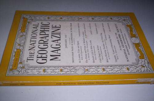 NATIONAL GEOGRAPHIC BOOK JANUARY 1937