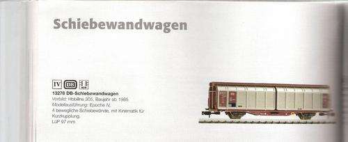 TRIX N GAUGE DB 13278 GOODS WAGONS SET OF FIVE USED EXCELENT CONDITION