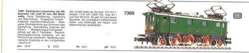 FLEISCHMAN 7369 ELECTRIC LOCO FROM DB AS NEW UNBOXED DISPLAY