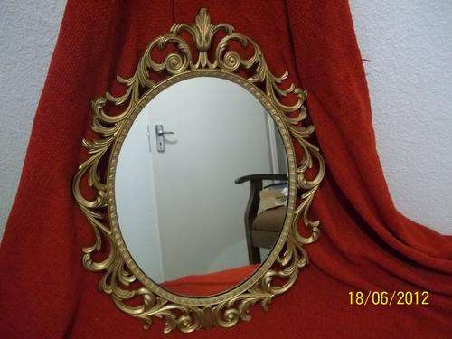 1970's Oval-Gold-Guilded-Mirror - FREE POSTAGE!!!