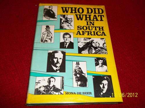 Who Did What in South Africa, FREE POSTAGE!!!