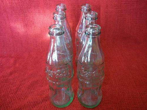 6x 250ml Empty COKE Bottles, FREE POSTAGE!!!