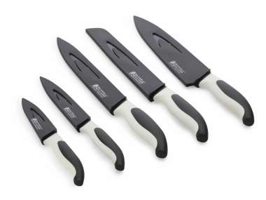 MAXWELL & WILLIAMS Slice & Dice 5 Piece Knife set with Sheaths BLACK