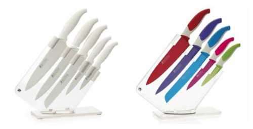 MAXWELL & WILLIAMS Slice & Dice 6 Piece Knife and Knife Block Set 