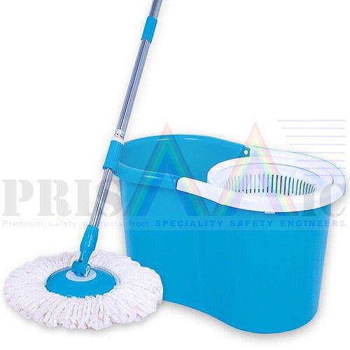 Condere Spin Mop Magic Mop + Cleaner Bucket + 1 Mop Head (Blue)
