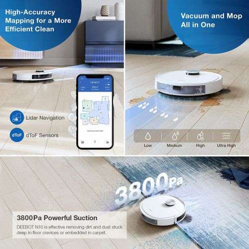 Ecovacs Deebot N10 Robot Vacuum Cleaner Brand New Sealed