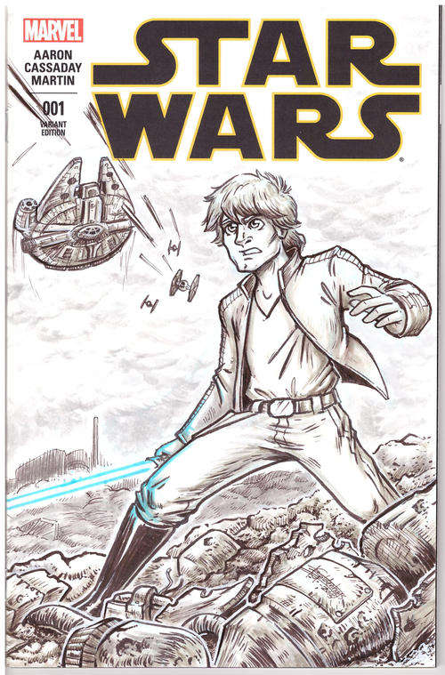Star Wars #1 SA Artists Ed. - Ben Geldenhuys Original Art Cover