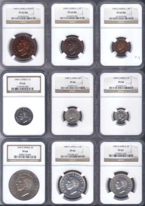 1949 Union of South Africa NGC Proof set