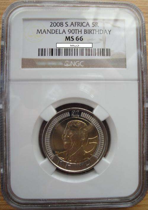Mandela 2008 NGC Graded MS66 coins for sale - Price per coin