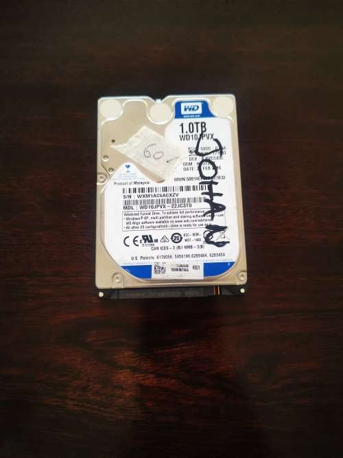 Western Digital Blue 1TB 2.5` SATAIII 5400rpm 8MB Notebook Hard Drive