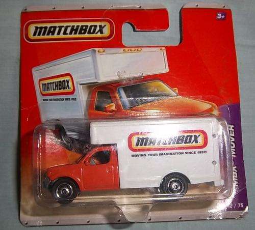 A BOXED MATCHBOX MOVING TRUCK WITH MATCHBOX ADVERTISEMENT