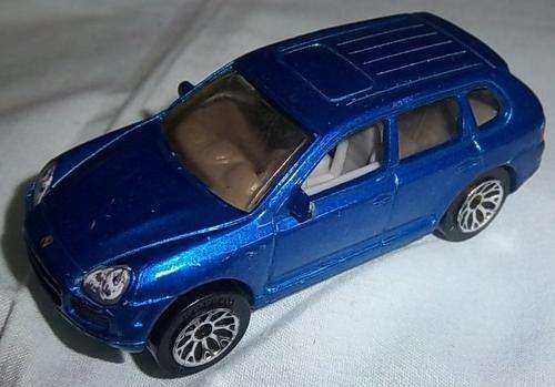 A BLUE PORSCHE CAYENNE TURBO BY MATCHBOX, 2004