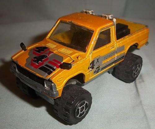 A VINTAGE 4X4 TOYOTA PICK-UP BY MAJORETTE, NO.287 AND 292, MADE IN FRANCE