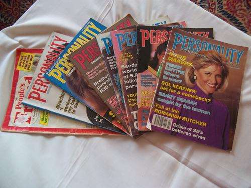 Personality Magazines: x3 Jan 190, March 1990; April 1990; x2 June 1990; People's Friend Sept 1992