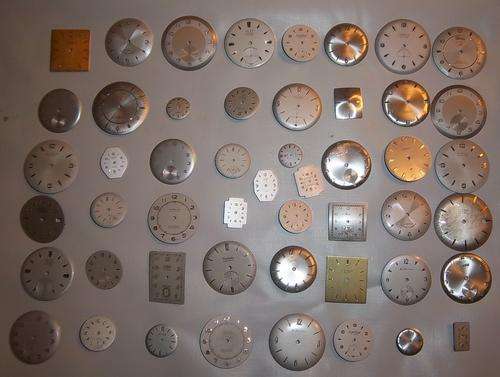 LOT X50 VINTAGE WRISTWATCH DIALS, NEW OLD STOCK