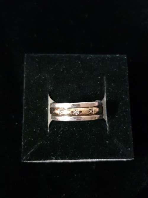Two Tone Gold & Silver Ring