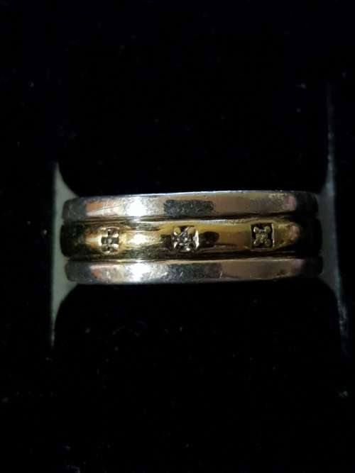 Two Tone Gold & Silver Ring