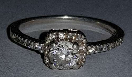 925 Sterling Silver Crystal Stone Ring
