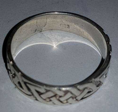 925 Sterling Silver Patterned Ring