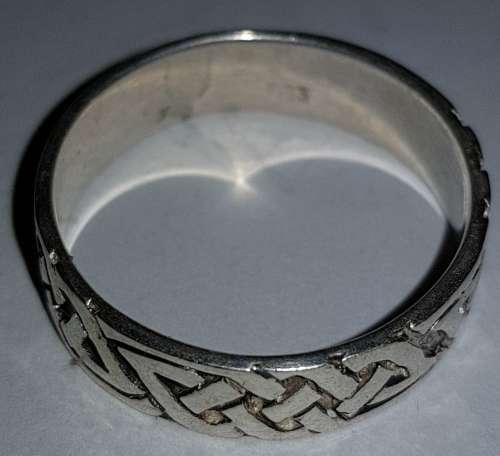 925 Sterling Silver Patterned Ring