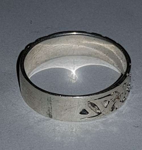 925 Sterling Silver Patterned Ring