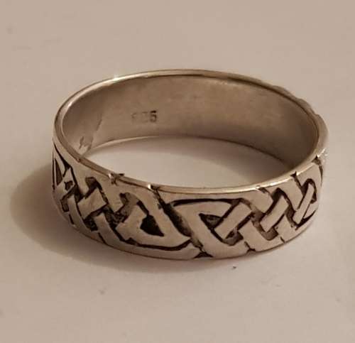 925 Sterling Silver Patterned Ring