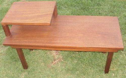 A MAHOGANY TELEPHONE TABLE