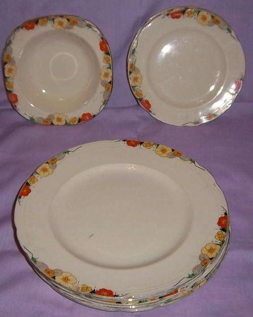 ART DECO ALFRED MEAKIN PLATES