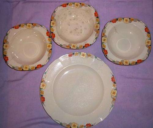 X1 ALFRED MEAKIN PLATE AND X3 BOWLS