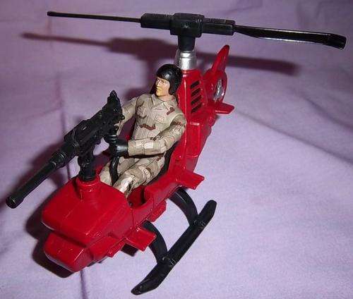 A FIGHTER CHOPPER WITH PILOT
