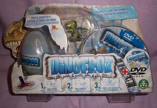 A BOXED DINOFROZ WITH A DVD